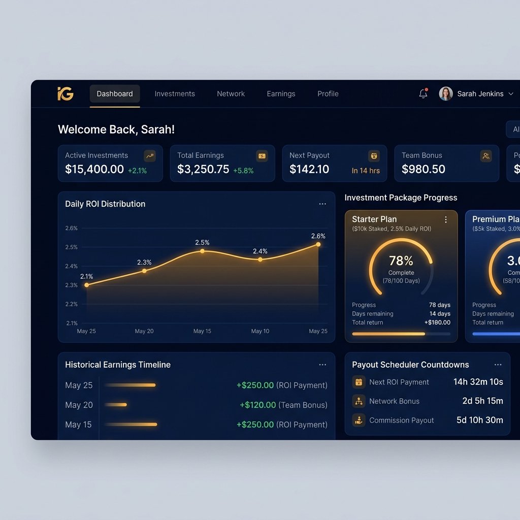 ApexChain MLM Software Dashboard Mockup